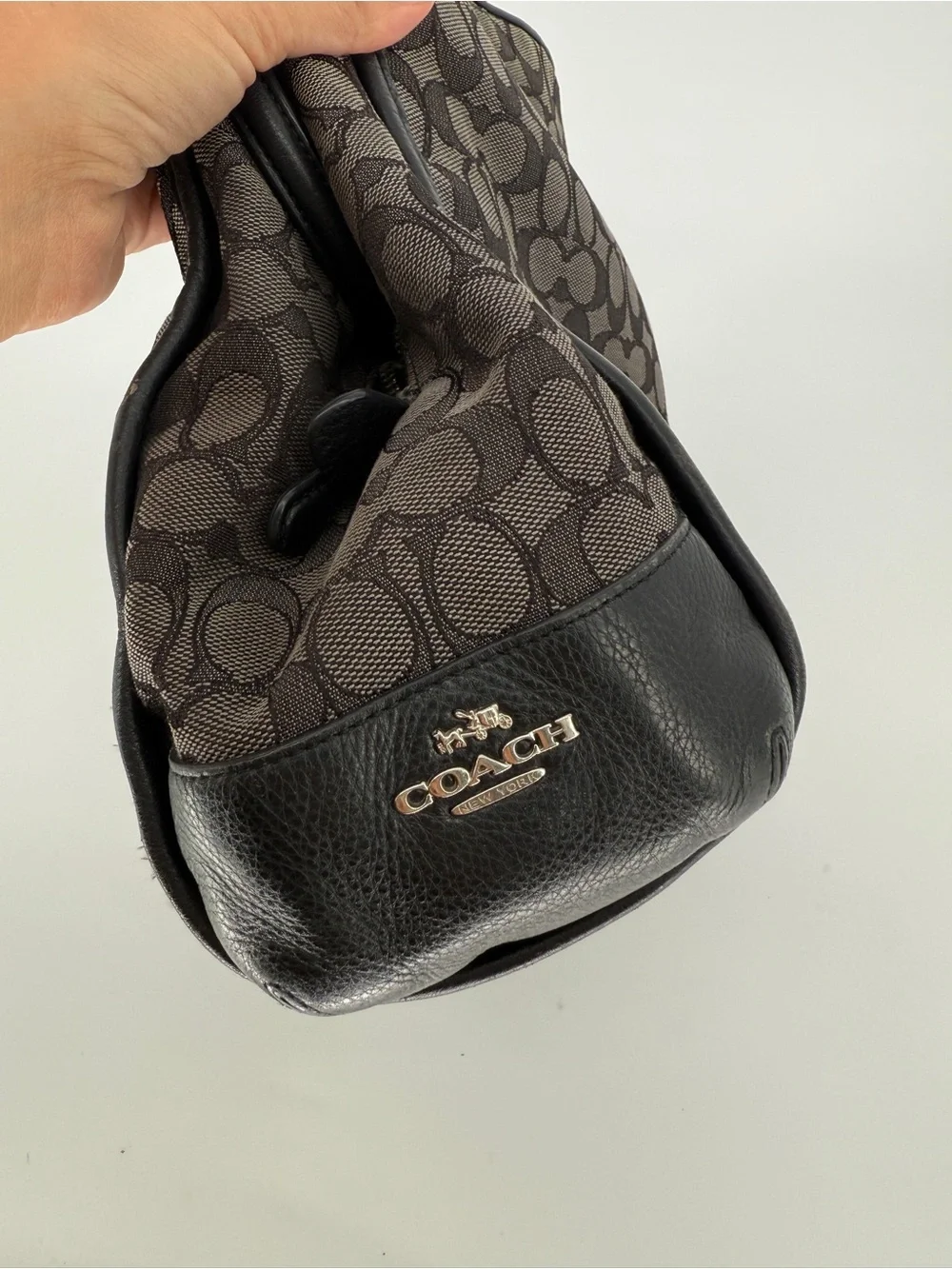 Coach Slouchy Logo Hobo Shoulder Bag